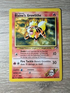 Blaine's Growlithe #35/Pokemon Gym Heroes